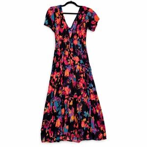 Colorful Abstract Women's maxi dress (no brand/size 17" P2P)